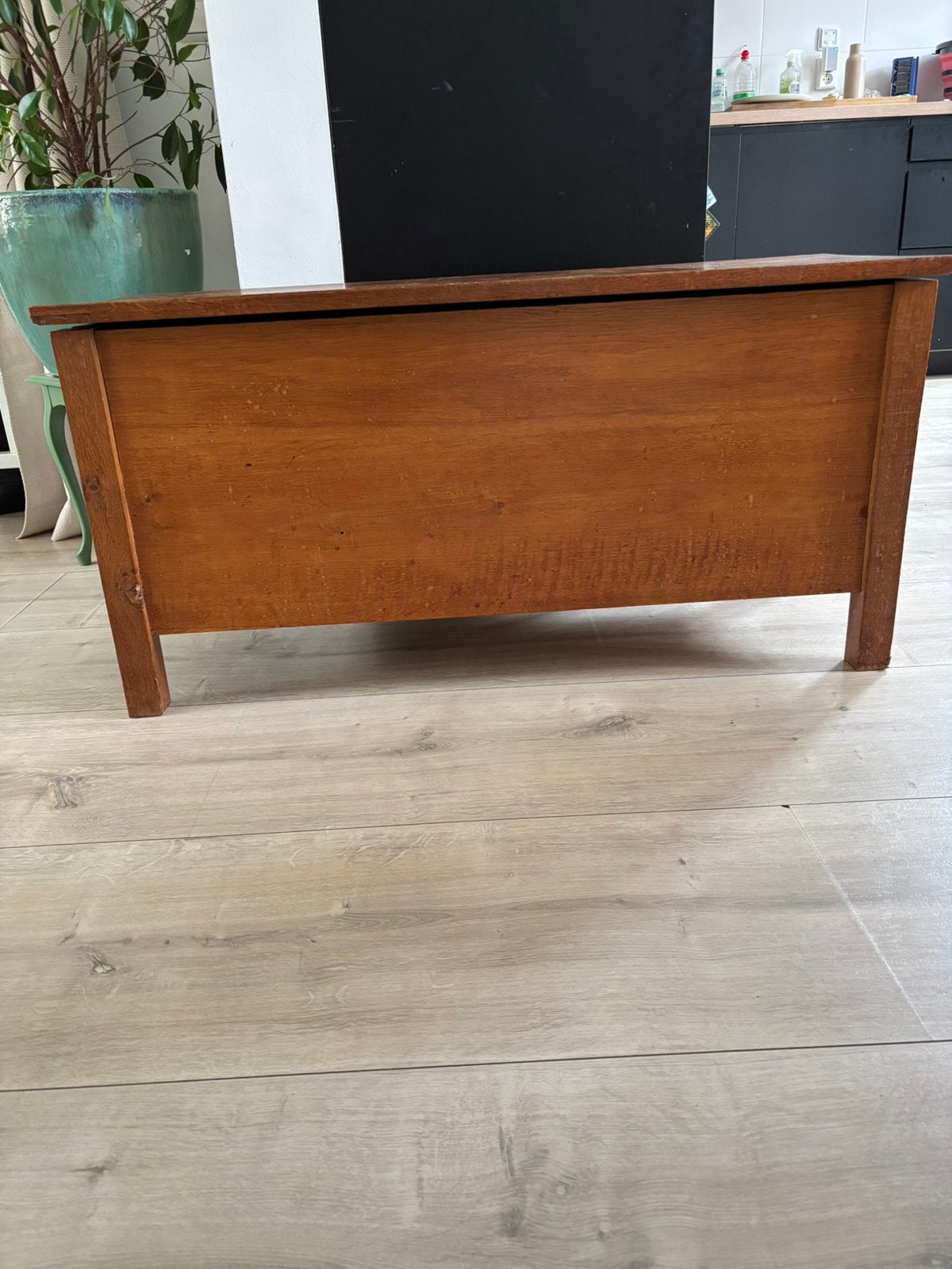 Klassieke, houten opbergkist, Ophalen, Zo goed als nieuw, Minder dan 50 cm