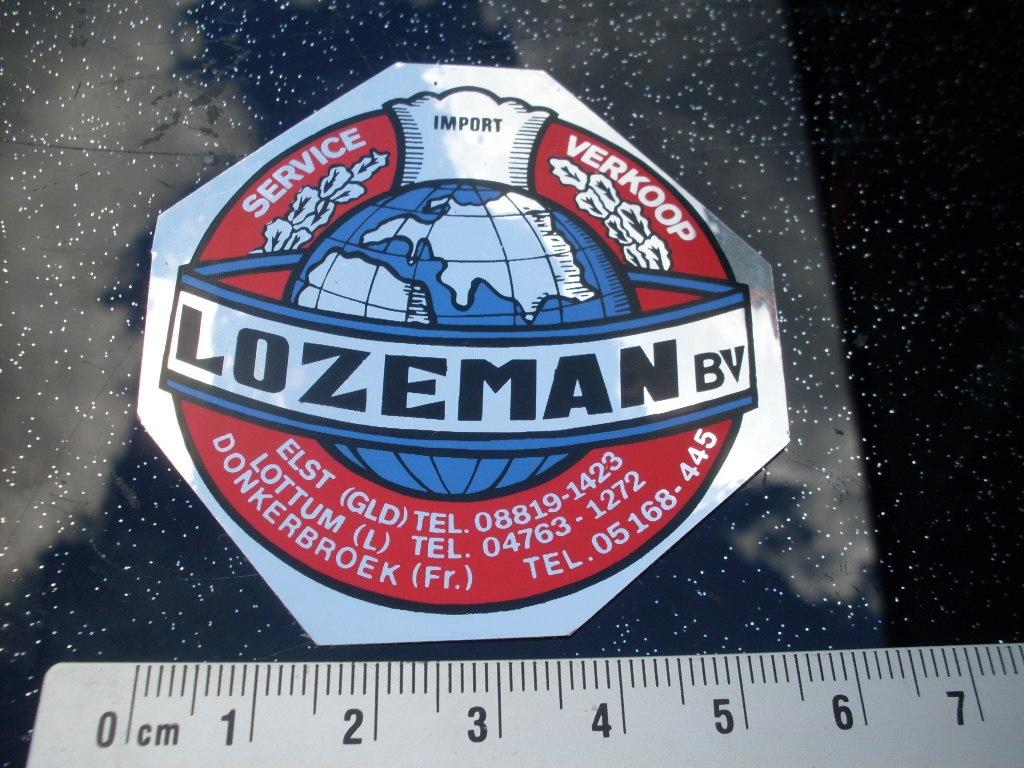 folie sticker lozeman logo elst lottum donkerbroek, Verzenden, Zo goed als nieuw, Bedrijf of Vereniging