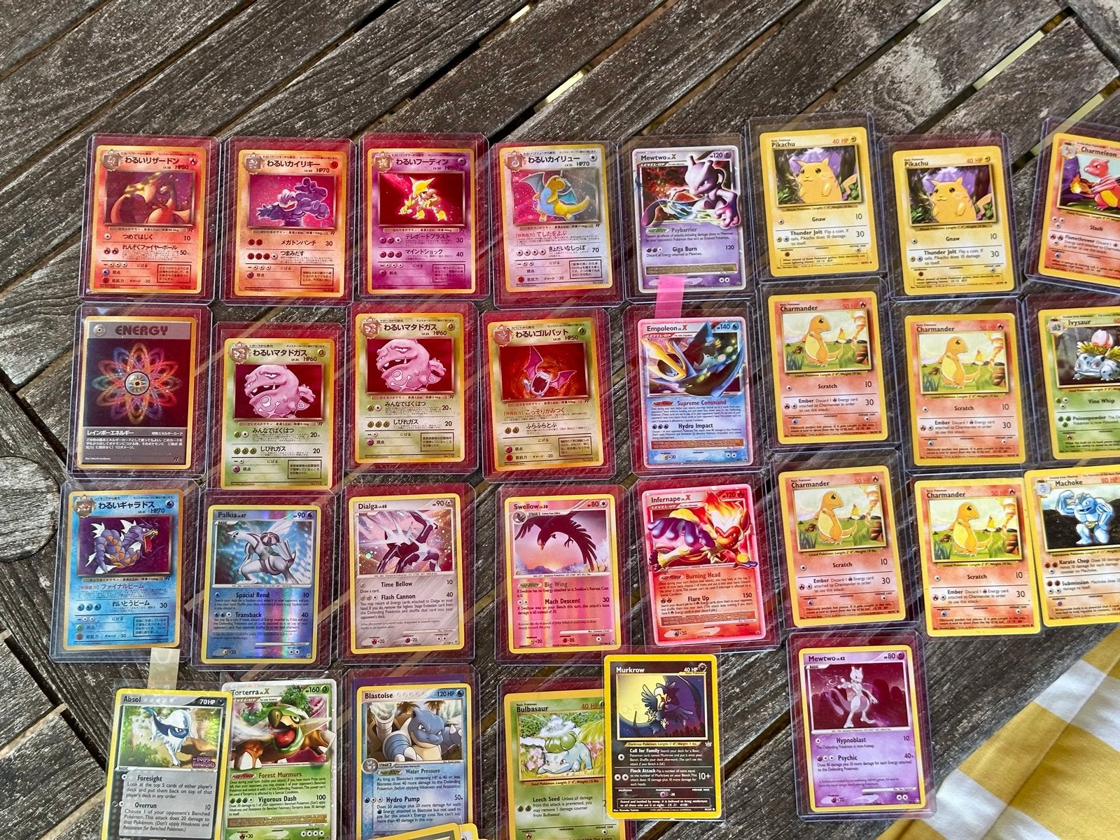 Zeldzame Pokémon Kaarten Collectie: Team Rocket, Base Set, Ophalen of Verzenden, Zo goed als nieuw, Meerdere kaarten, Foil