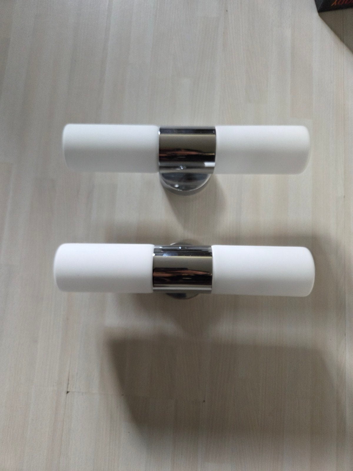 Badkamer lampjes set van 2, Ophalen of Verzenden, Zo goed als nieuw, Zilver, Overige typen