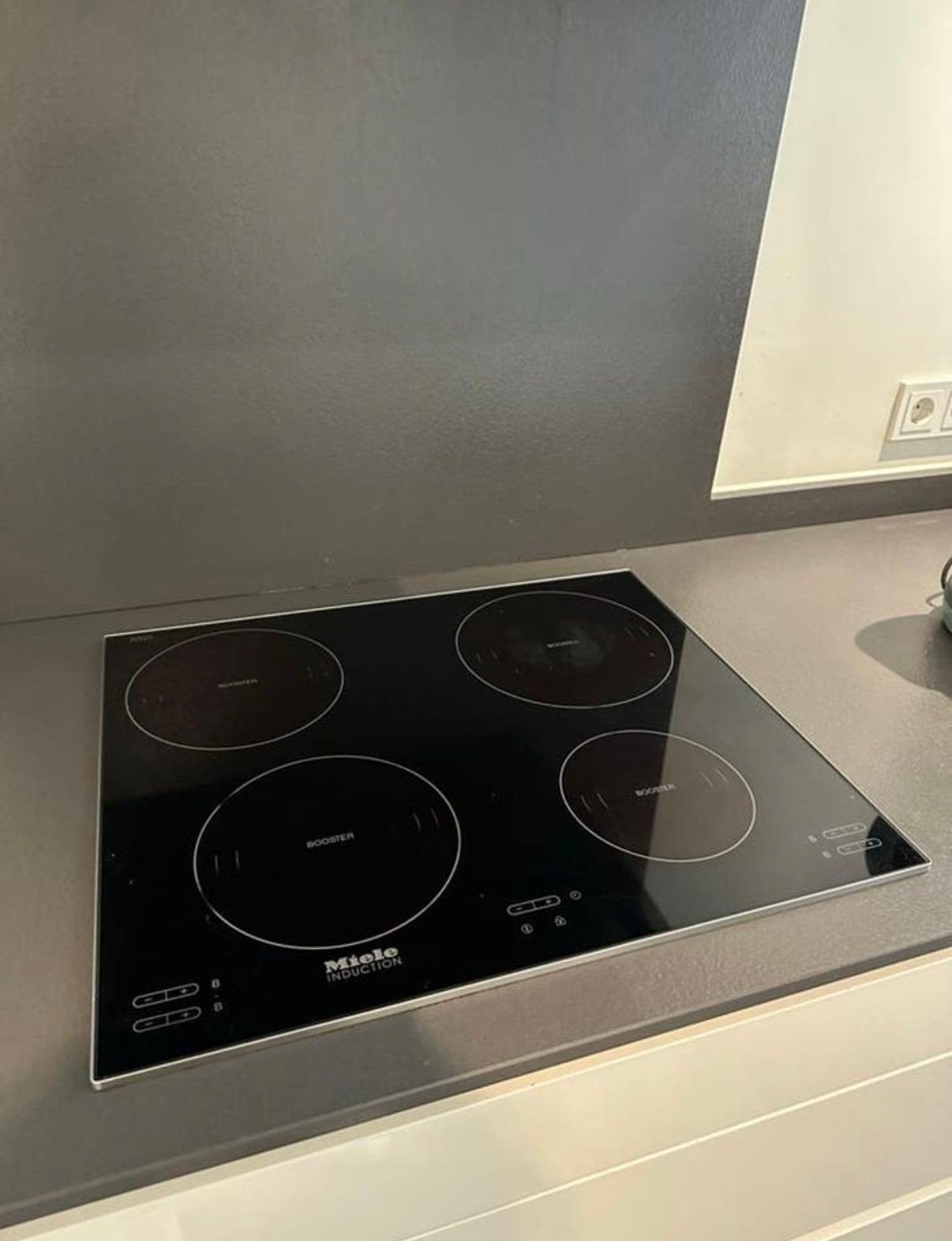 Miele KM 5731 Inductiekookplaat, Witgoed en Apparatuur, Kookplaten, Ophalen, Gebruikt, 4 kookzones, Inbouw