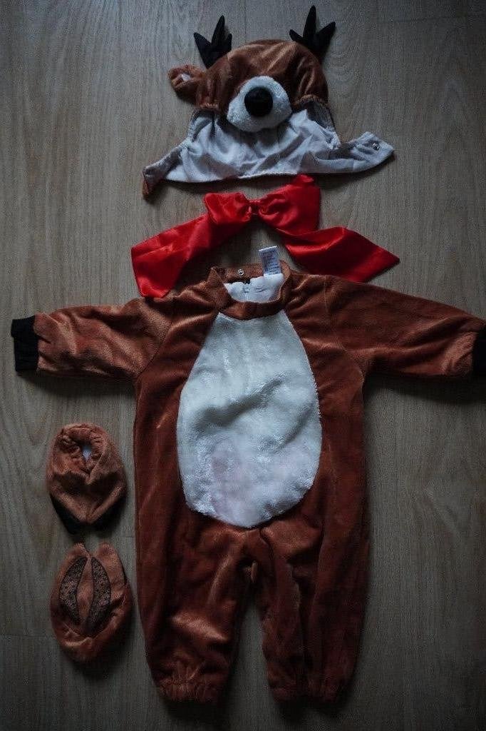 Rendier pak maat 80 kerst carnaval onesie nieuw, Ophalen of Verzenden, Nieuw