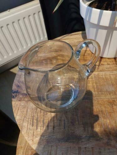 antieke waterkruik kristal gegraveerd., Ophalen
