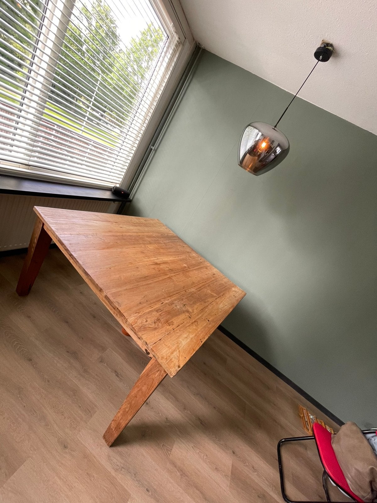 Vierkante tafel 140x140 teak hout, Huis en Inrichting, Tafels | Eettafels, Gebruikt, Ophalen of Verzenden, Vijf personen of meer