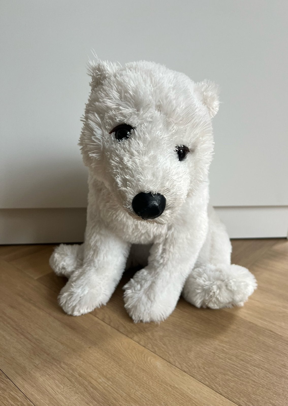 Knuffel, ijsbeer, 50 cm groot, Ophalen of Verzenden, Gebruikt, Wit, Overige typen