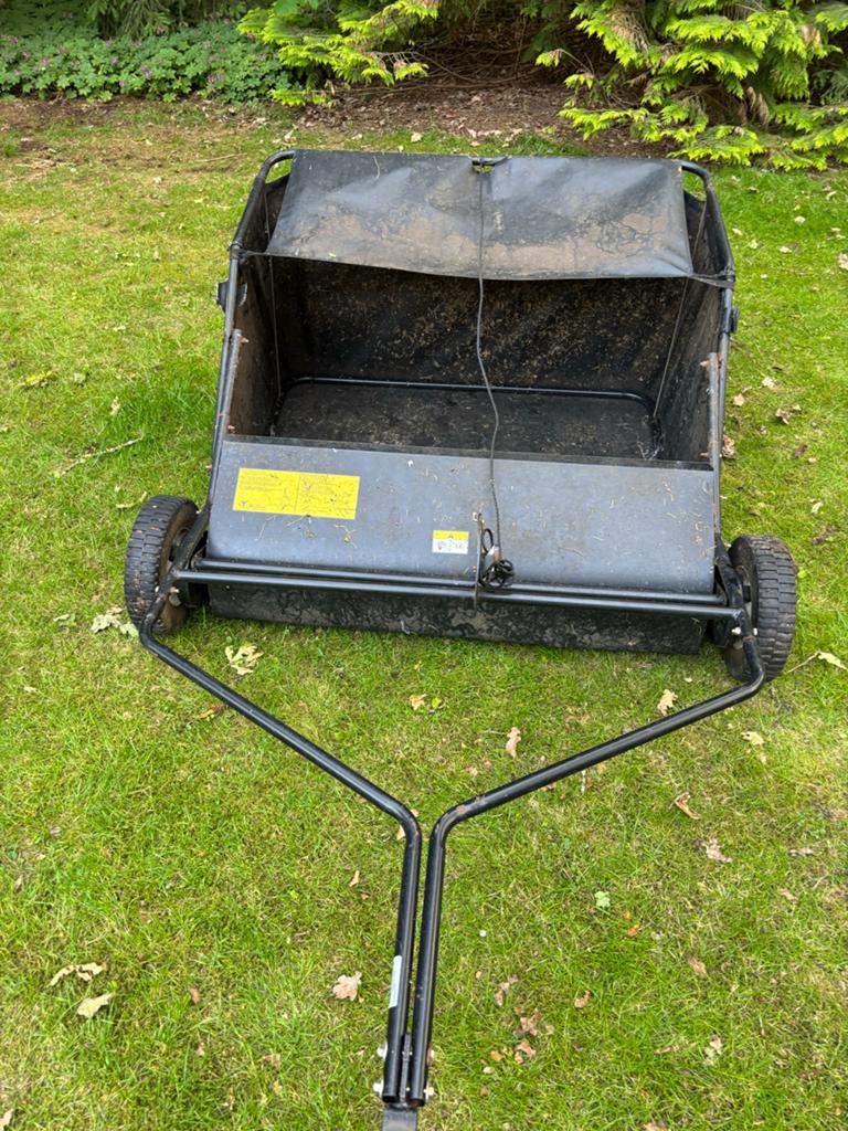 Grasveger / Bladveger voor tractor of zitmaaier, Tuin en Terras, Ophalen, Gebruikt
