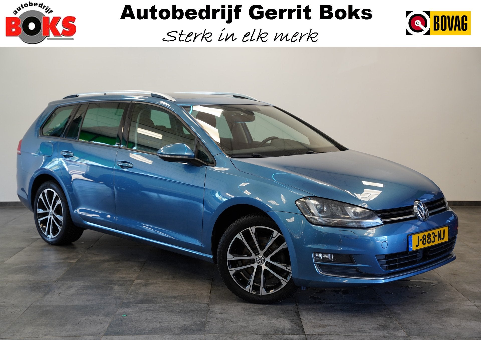 Volkswagen Golf Variant 1.4 TSI Highline Panoramadak Navigat, Auto's, Gebruikt, 4 cilinders, 150 pk, Blauw