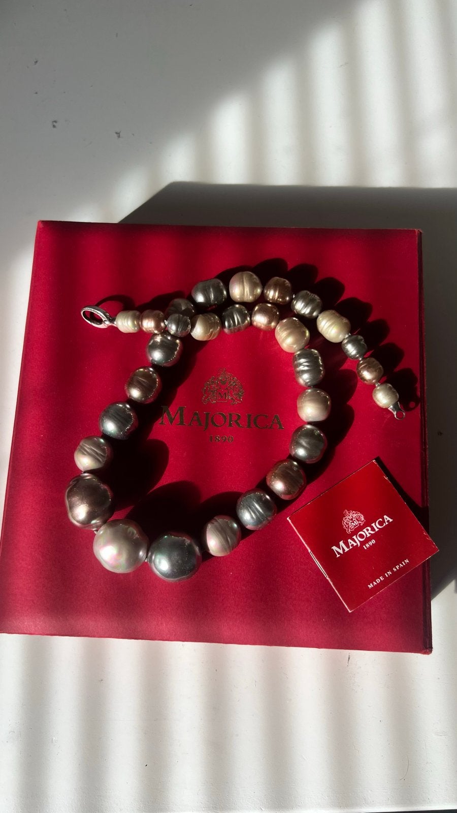 Majorica – Met Doos & Certificaat, Sieraden, Tassen en Uiterlijk, Ophalen, Zo goed als nieuw, Overige kleuren, Overige materialen
