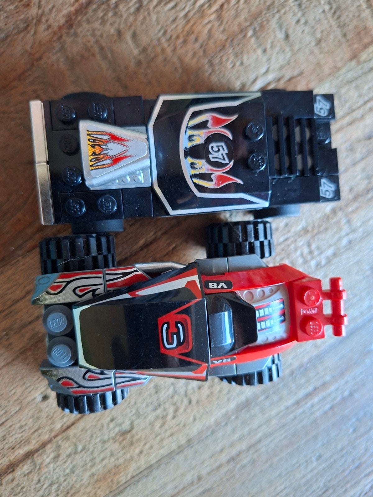 2 stuks Lego Street Maniac garage auto's, Ophalen of Verzenden, Gebruikt, Lego
