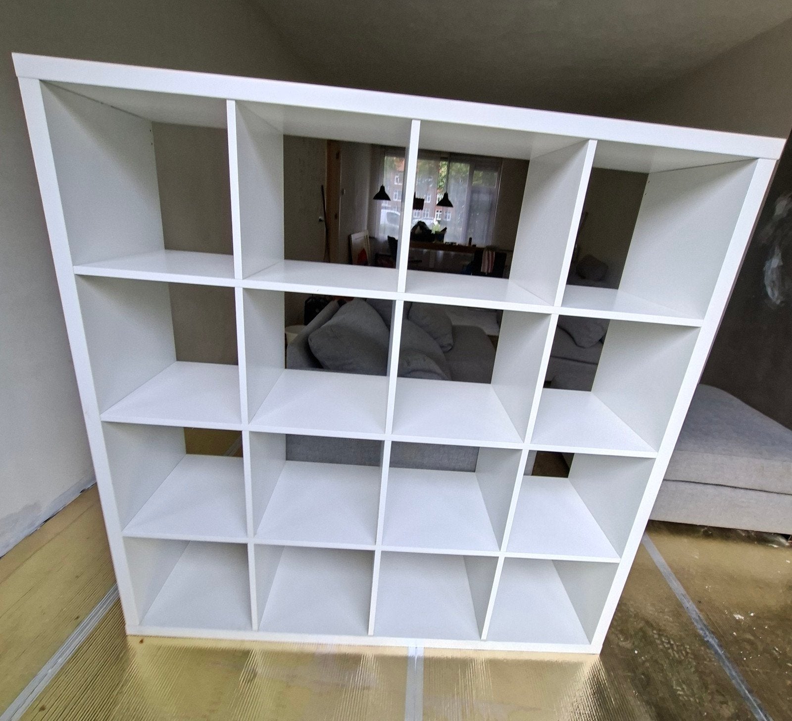 Ikea vakkenkast 147x147 cm - Lichte gebruikssporen, Huis en Inrichting, Ophalen, Met plank(en), Gebruikt, 100 tot 150 cm