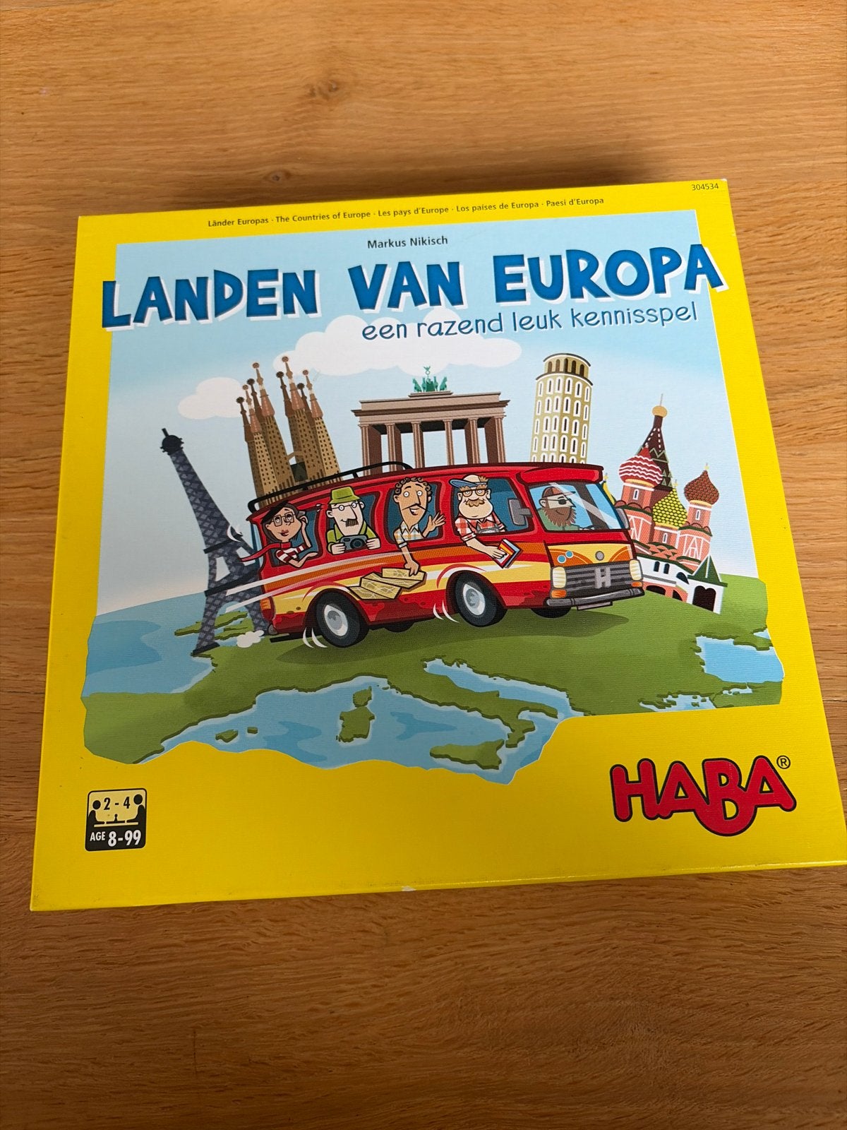 HABA Landen van Europa: Een razend leuk kennisspel, Drie of vier spelers, Ophalen of Verzenden, Nieuw
