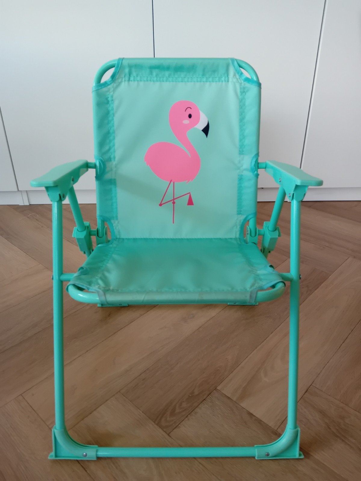 Leuke inklapstoel voor kind met flamingo opdruk, Kinderen en Baby's, Kinderstoelen, Ophalen, Zo goed als nieuw, Inklapstoel