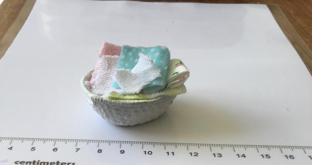 Poppenhuis miniaturen wasmand 48, Ophalen of Verzenden, Nieuw, Poppenhuis