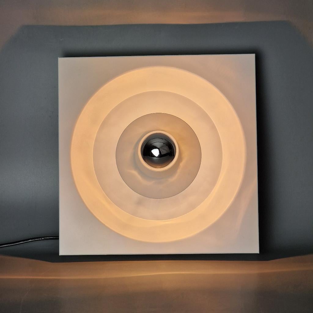 Vintage Kaiser Leuchten wandlamp • Klaus Hempel • Wit metaal, Ophalen of Verzenden