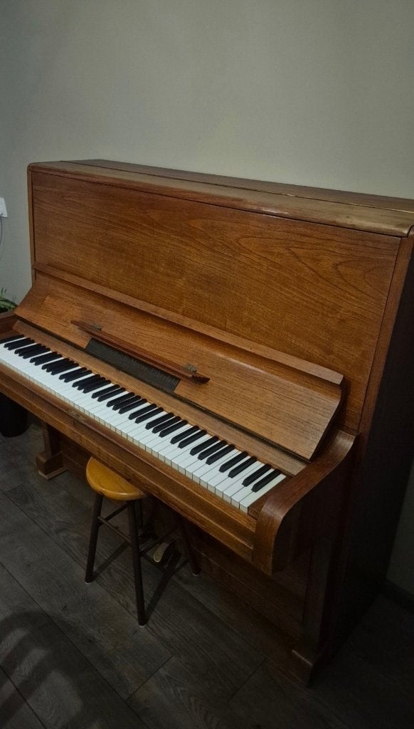 Piano hout, Muziek en Instrumenten, Ophalen, Gebruikt, Bruin, Piano