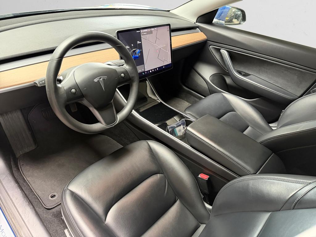 Tesla Model 3 Long Range AWD 75 kWh Trekhaak Auto pilot, Pan, Automaat, Met garantie (alle), Blauw, 351 pk
