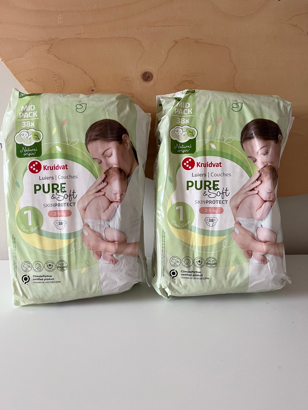 Kruidvat Pure & Soft Luiers Maat 1 (2 dichte + 1 open), Ophalen, Nieuw