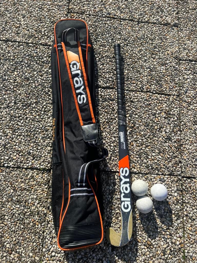 Complete hockeyset Grays – stick + tas + 3 ballen, Ophalen, Gebruikt, Stick