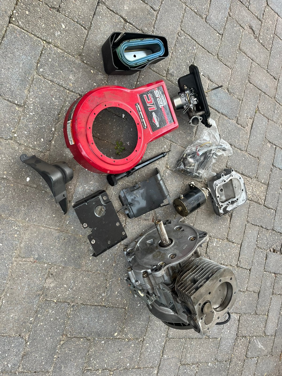 Briggs and Stratton 12.5 pk motor onderdelen, Ophalen, Gebruikt, Elektrische starter