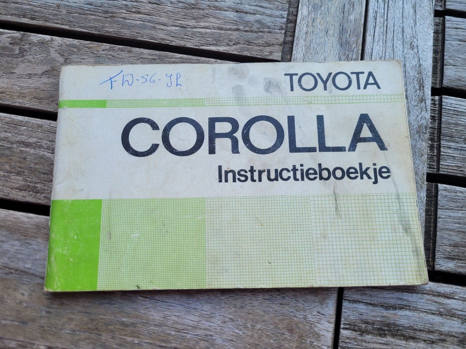 Instructieboekje Toyota Corolla, Ophalen of Verzenden