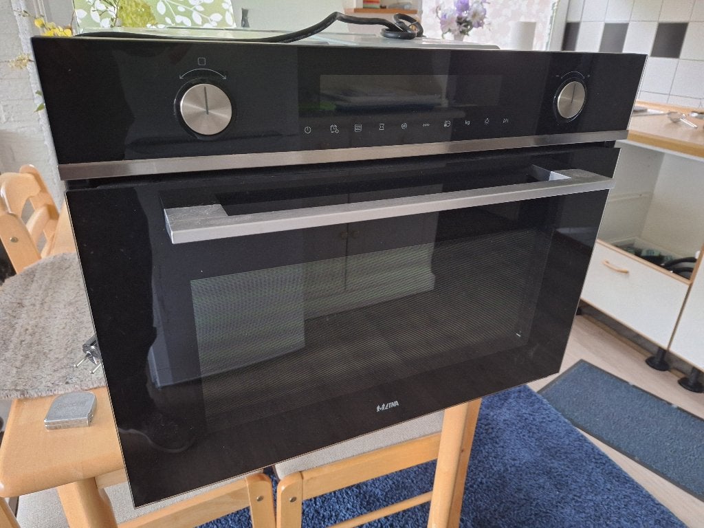 Grote inbouw combi magnetron ETNA CM450ZT, Ophalen, Minder dan 45 cm, Inbouw, Draaiplateau