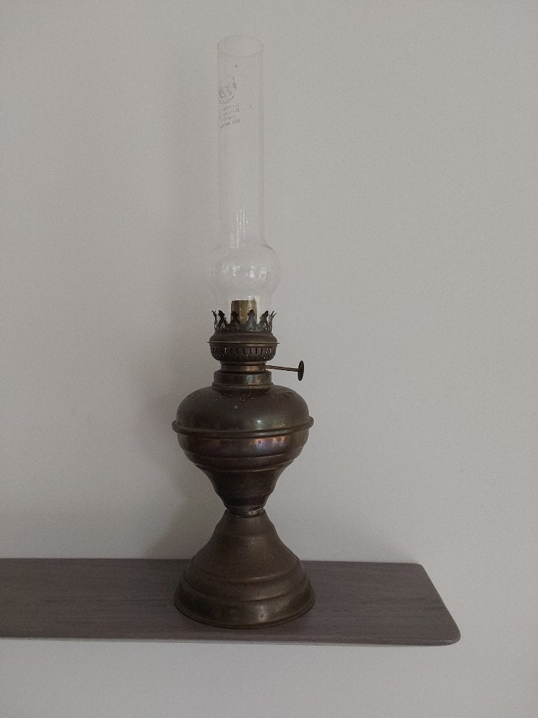 Antieke olielamp, Ophalen of Verzenden