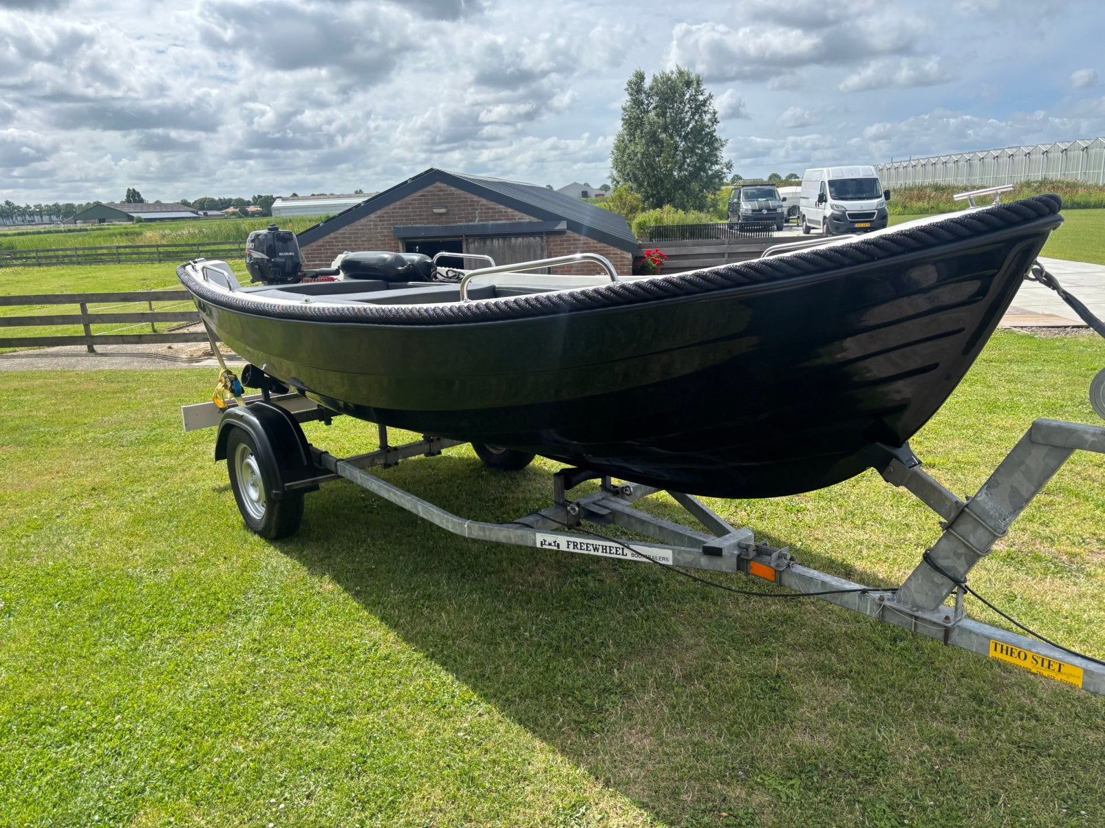 liberty 430, Watersport en Boten, Sloepen, Ophalen of Verzenden, Zo goed als nieuw, Liberty, Trailer