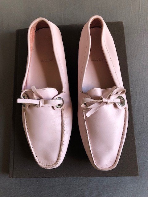 BALLY schoenen Loafers Dames, Maat EU 40, licht roze, Instappers, Ophalen of Verzenden, Zo goed als nieuw, Roze