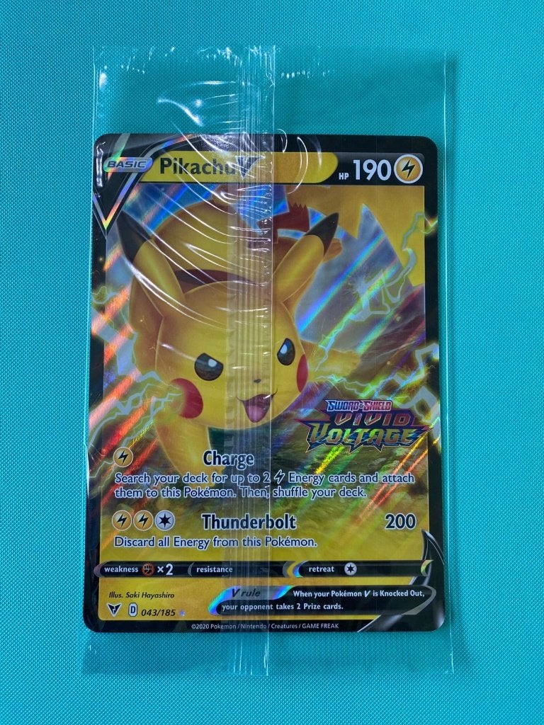 pikachu V 043/185 B JUMBO, Ophalen of Verzenden, Nieuw, Losse kaart, Foil
