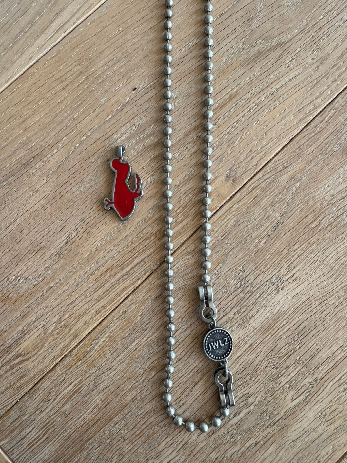 Ketting van JELZ met hanger, Ophalen, Zo goed als nieuw, Zilver, Overige materialen