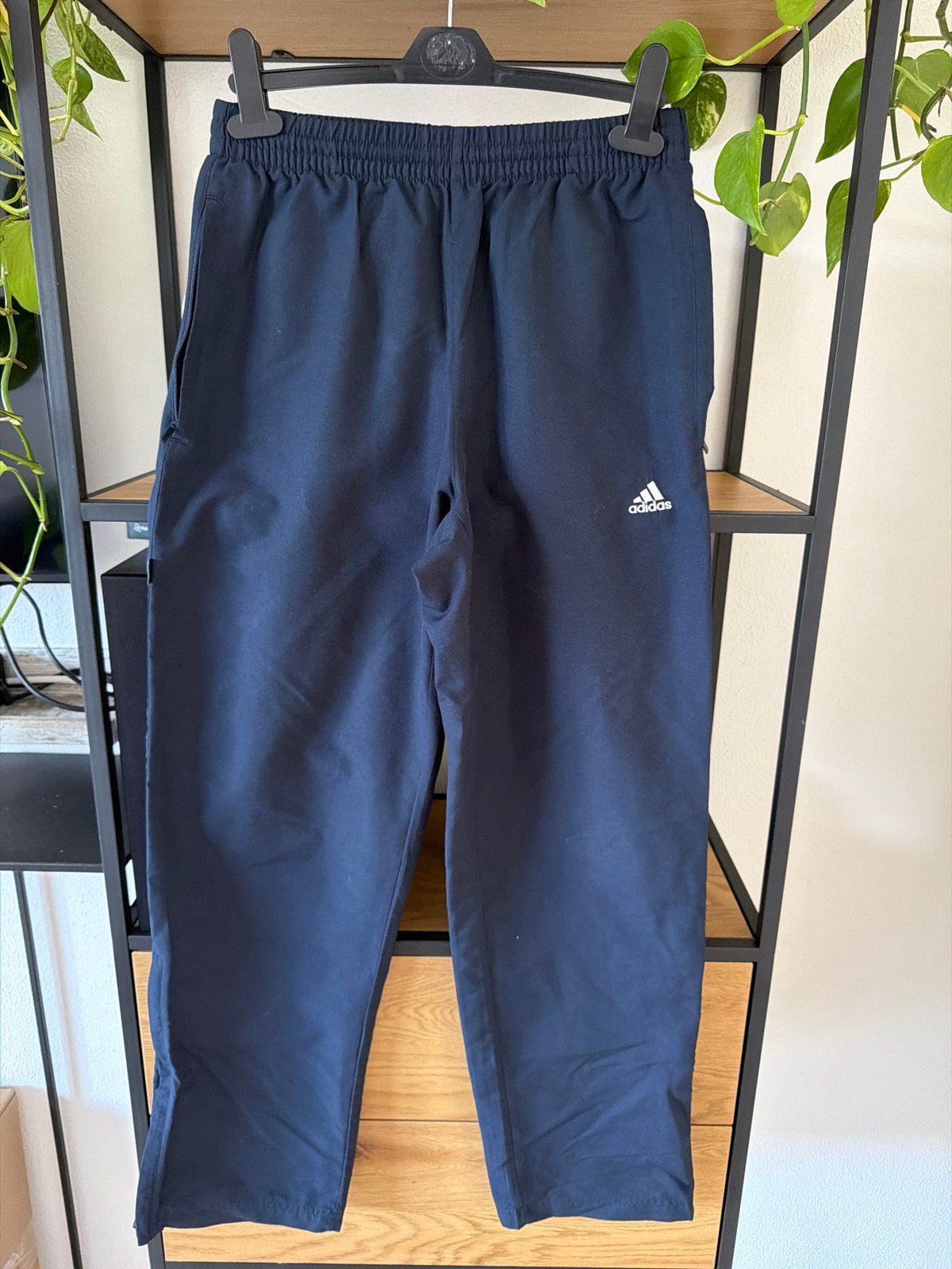 Adidas sportbroek maat S, Verzenden, Gedragen, Blauw, Overige typen