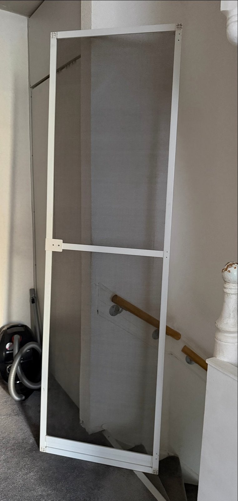 Witte Hordeur - Zo goed als nieuw, Ophalen, 80 tot 100 cm, Hordeur, Zo goed als nieuw