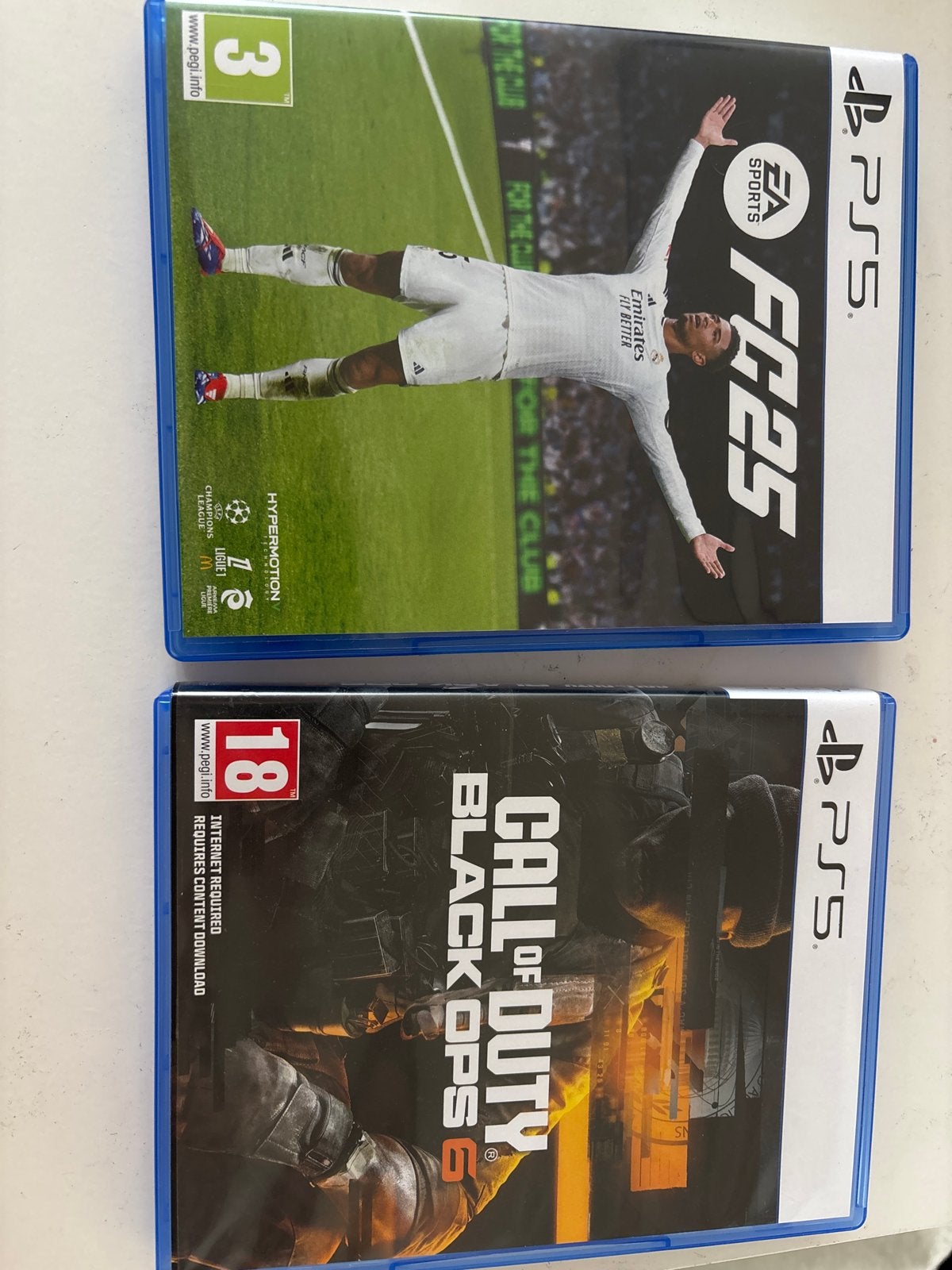 PS5 Games: FC25 & Call of Duty Black Ops 6, Ophalen, Online, Vanaf 18 jaar, 1 speler