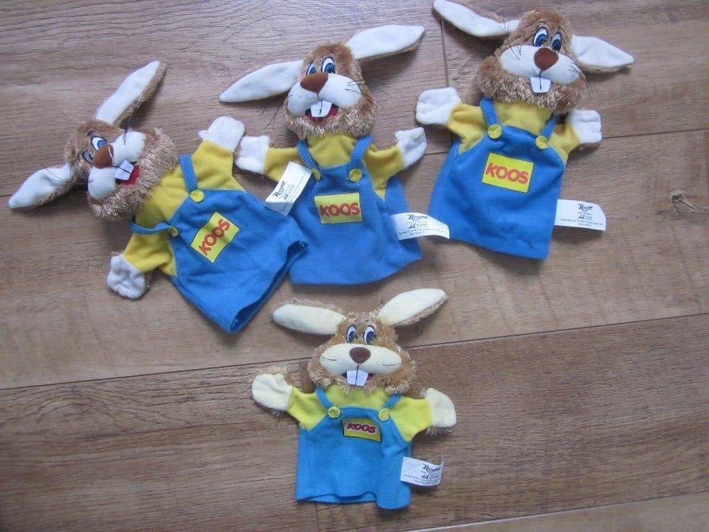 Starr Trading Europe Roompot Koos Konijn handpop(pen), Overige merken, Overige karakters, Ophalen of Verzenden, Wasbaar