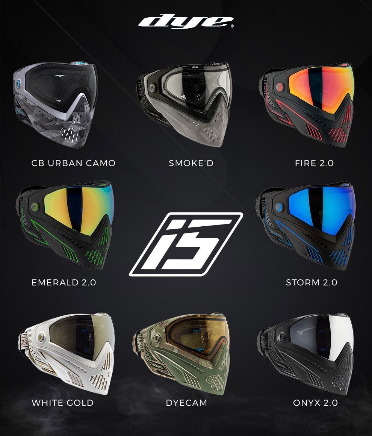Dye i5 paintball & airsoft maskers, Ophalen of Verzenden, Nieuw