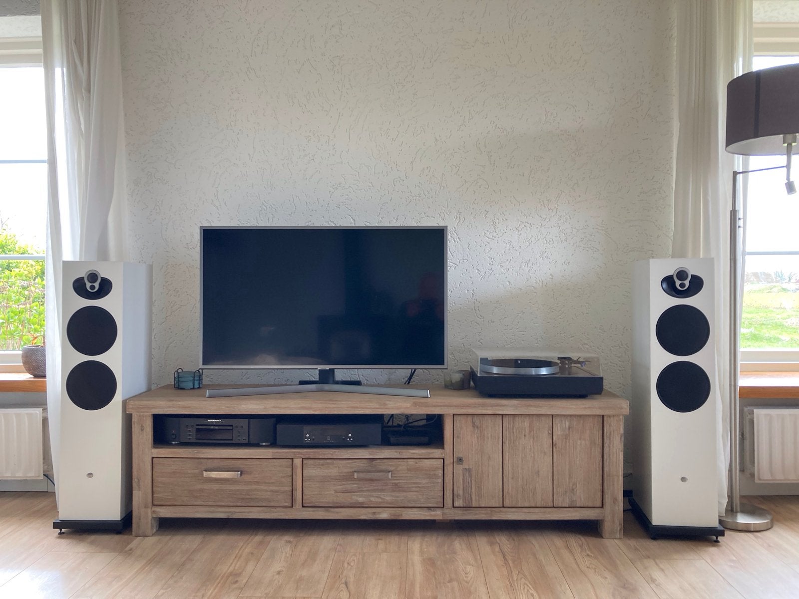 Linn Majik 140 Vloerstaande Luidsprekers - Wit, Audio, Tv en Foto, Luidsprekers, Vloerstaande luidspreker, Gebruikt, Basreflex