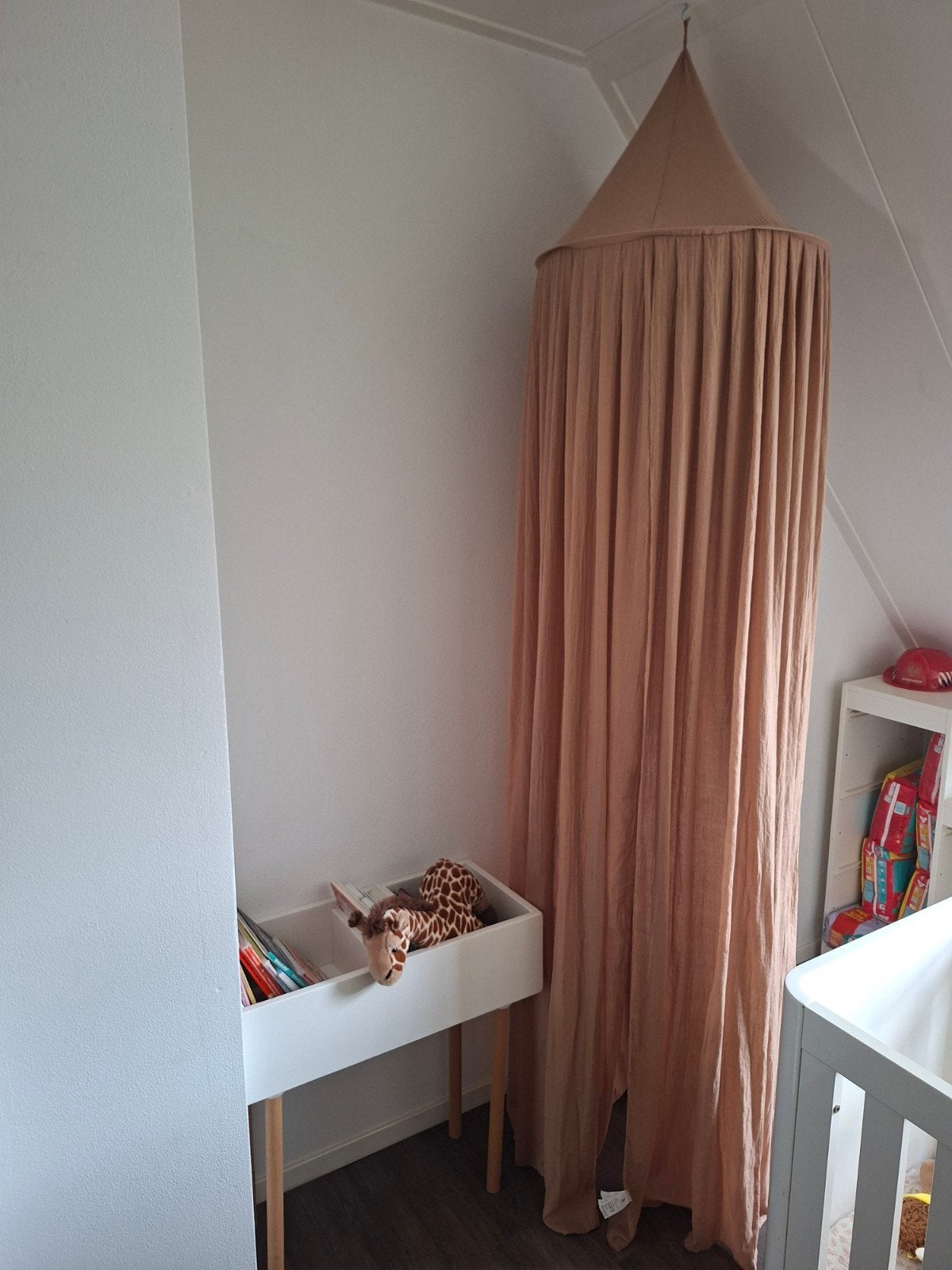 Jollein Klamboe/Hemel Bruin/Caramel 245 cm, Kinderen en Baby's, Ophalen, Bruin, Jollein, Zo goed als nieuw