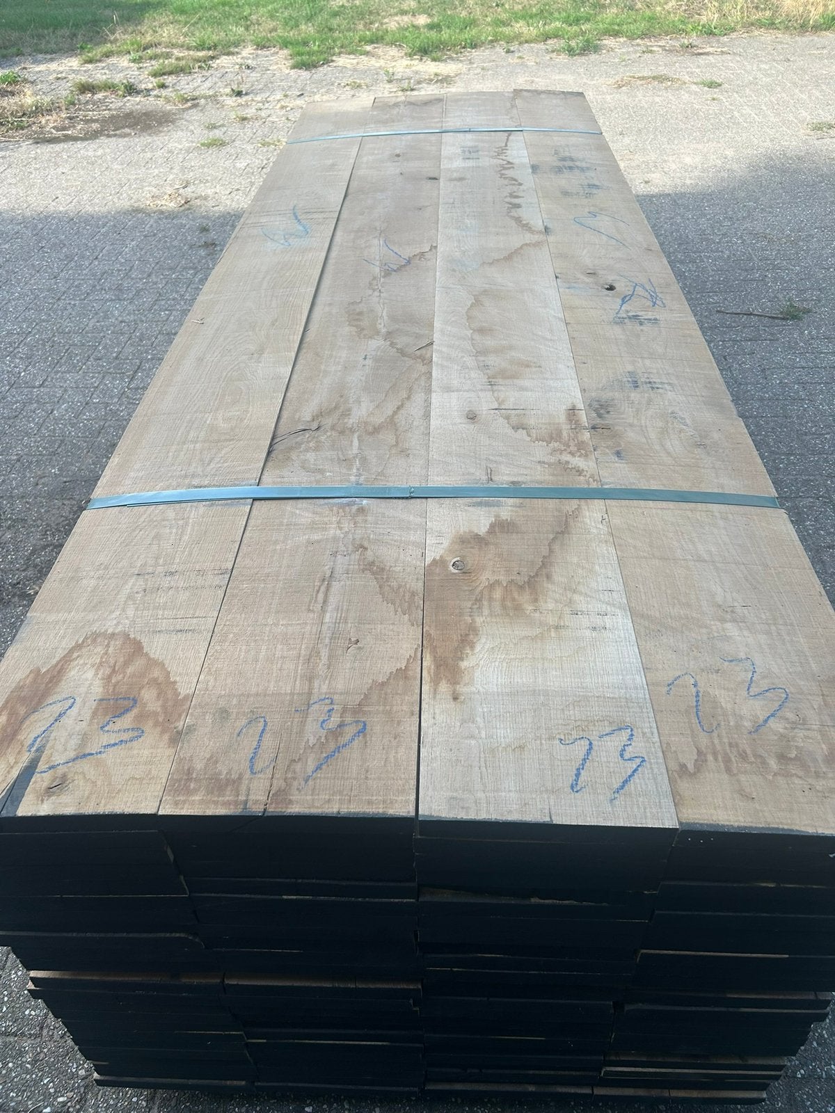 Eiken planken fijnbezaagd 27 mm dikte 185/245/305/335/370cm, Ophalen of Verzenden, Nieuw, 250 cm of meer, Planken
