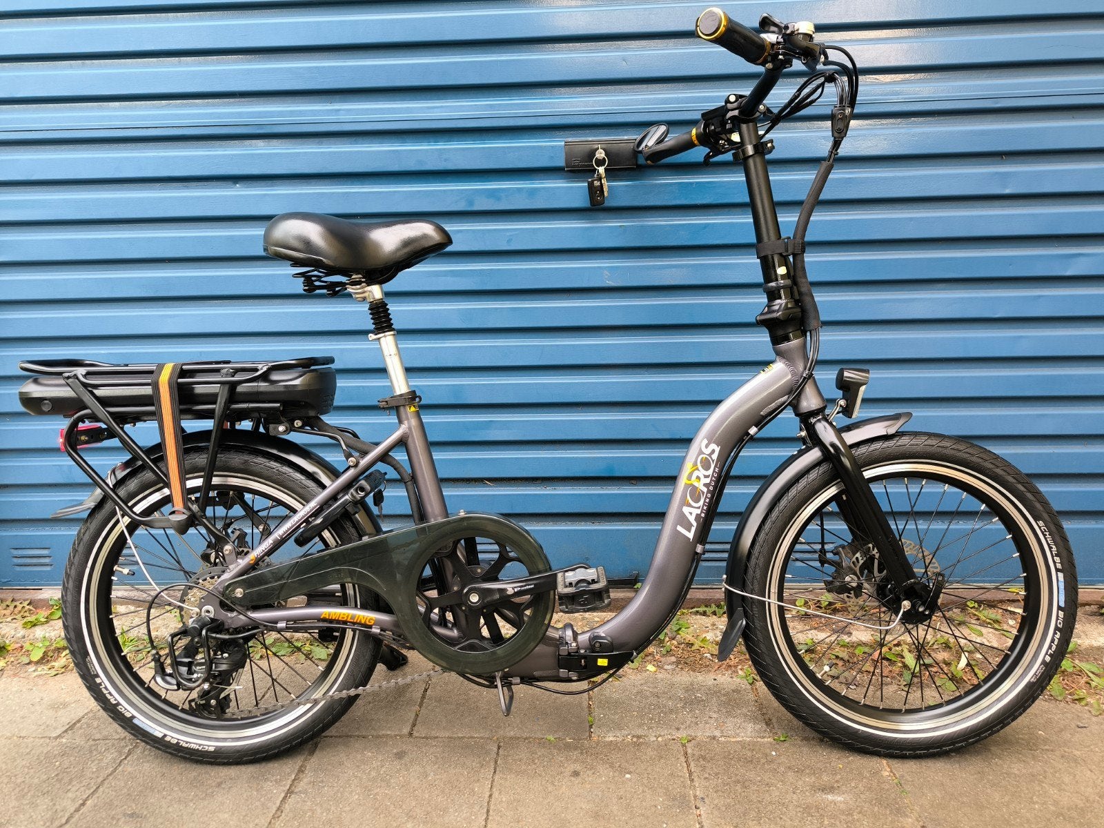 Lacros Ambling A200 Elektrische Vouwfiets - 17,5 Ah, Fietsen en Brommers, Fietsen | Vouwfietsen, 20 inch of meer, Versnellingen
