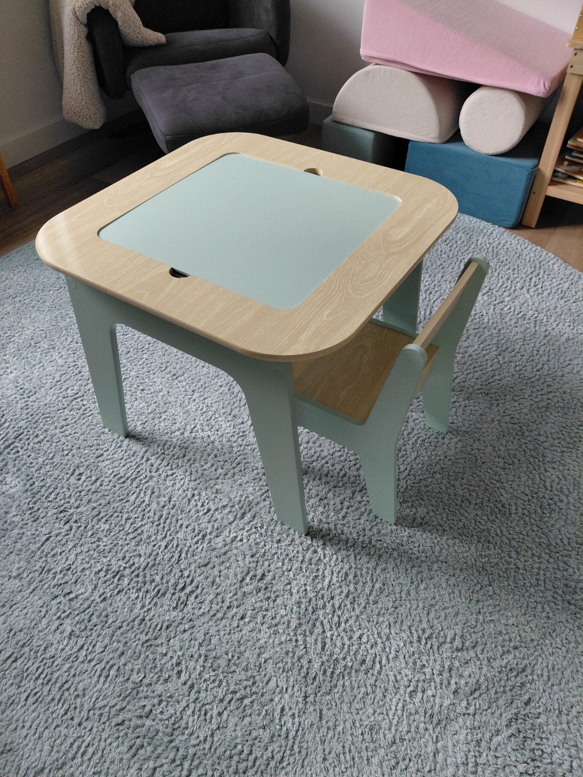 NIEUW Kindertafel en stoel, Ophalen, Nieuw, Tafel(s) en Stoel(en)