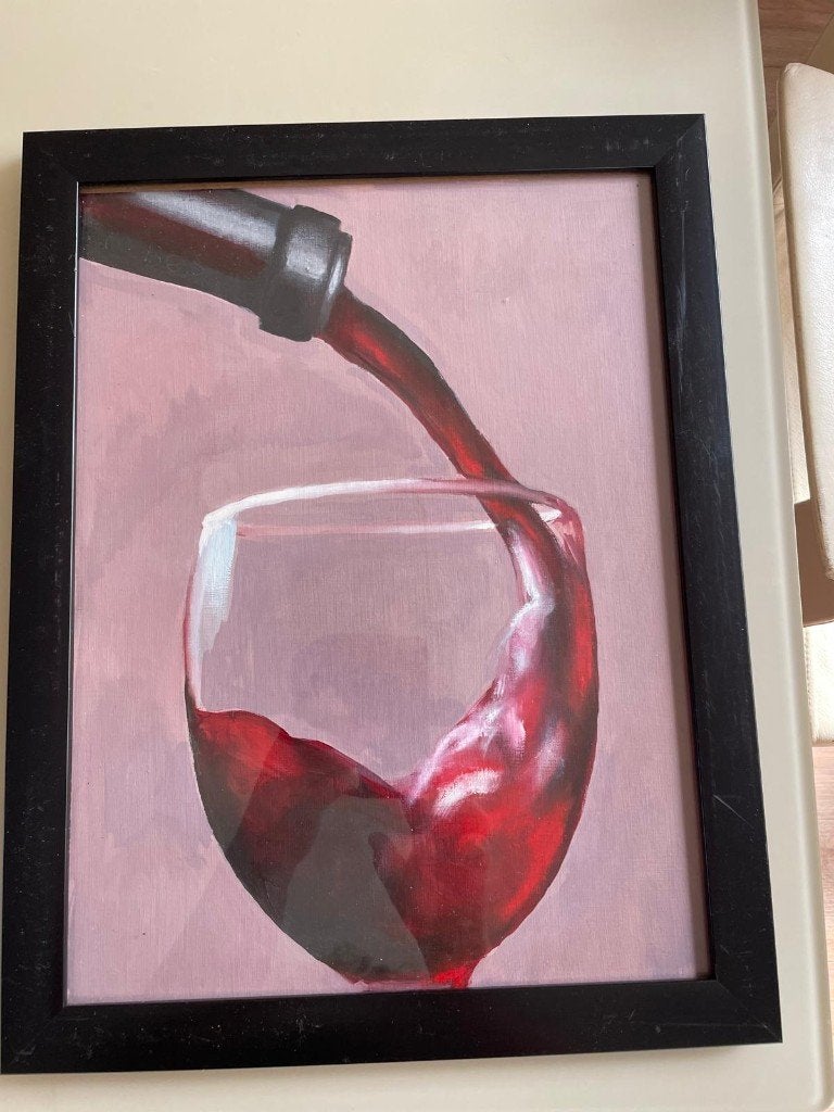 Vino, Stilleven, Ophalen of Verzenden, Ophangklaar, Olieverf