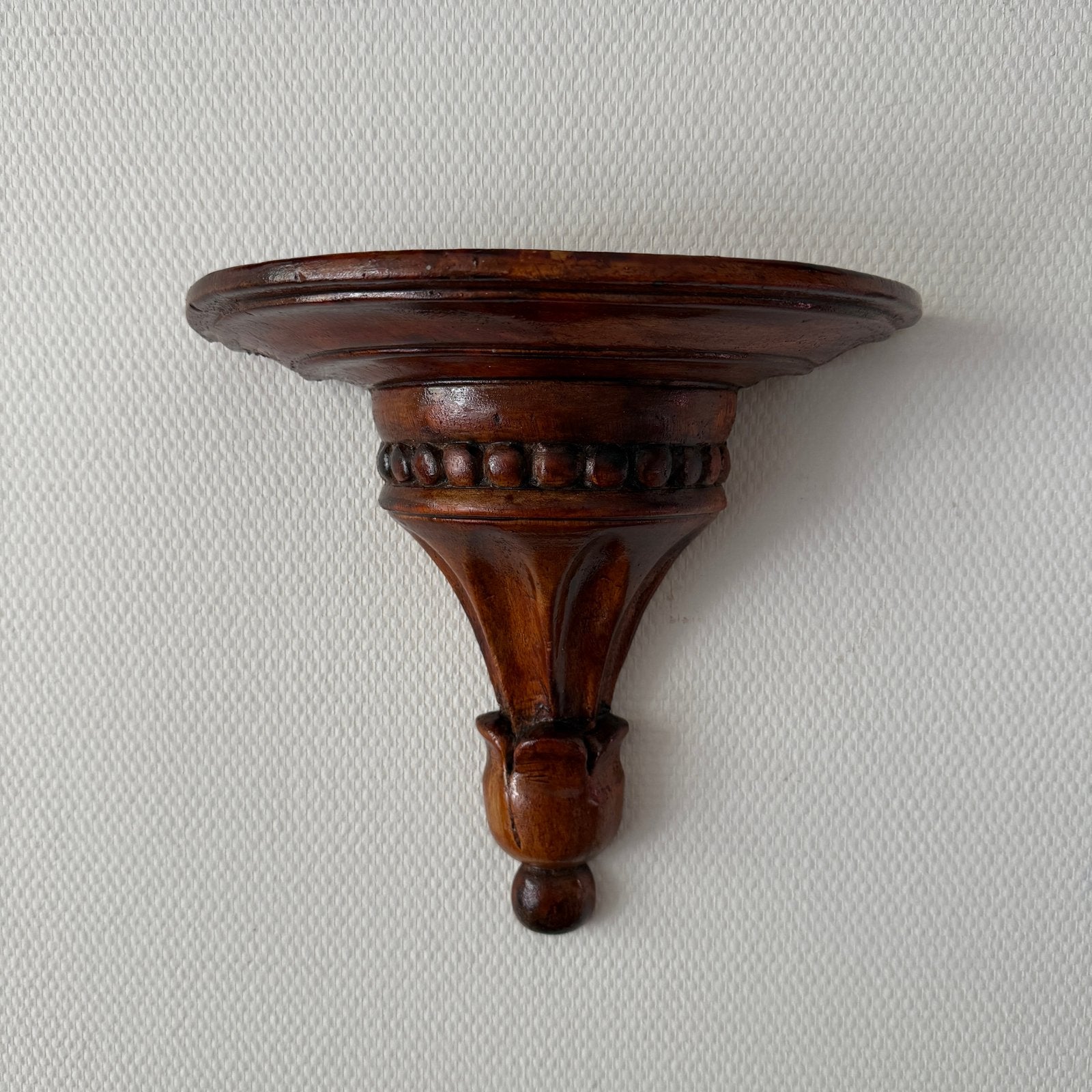 Vintage houten wandconsole – gesneden wandplank – 30 cm, Ophalen of Verzenden, Gebruikt