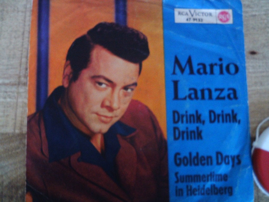 maxi - mario lanza - drink, drink, drink  19jul, Cd's en Dvd's, Vinyl Singles, 7 inch, Ophalen of Verzenden, Zo goed als nieuw
