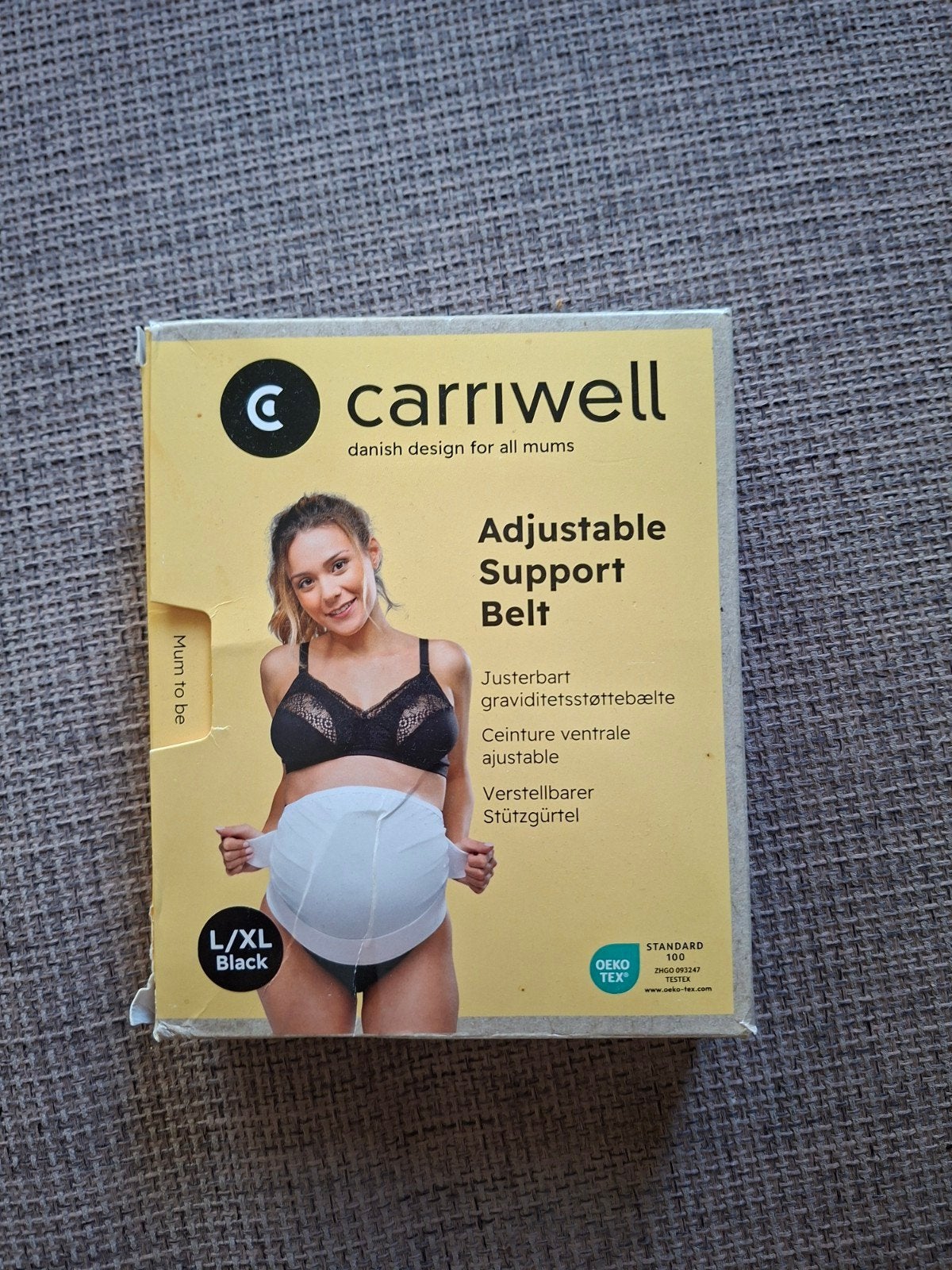 Carriwell Verstelbare Zwangerschapsband L/XL Zwart, Ophalen of Verzenden, Nieuw, Zwangerschap en Bevalling