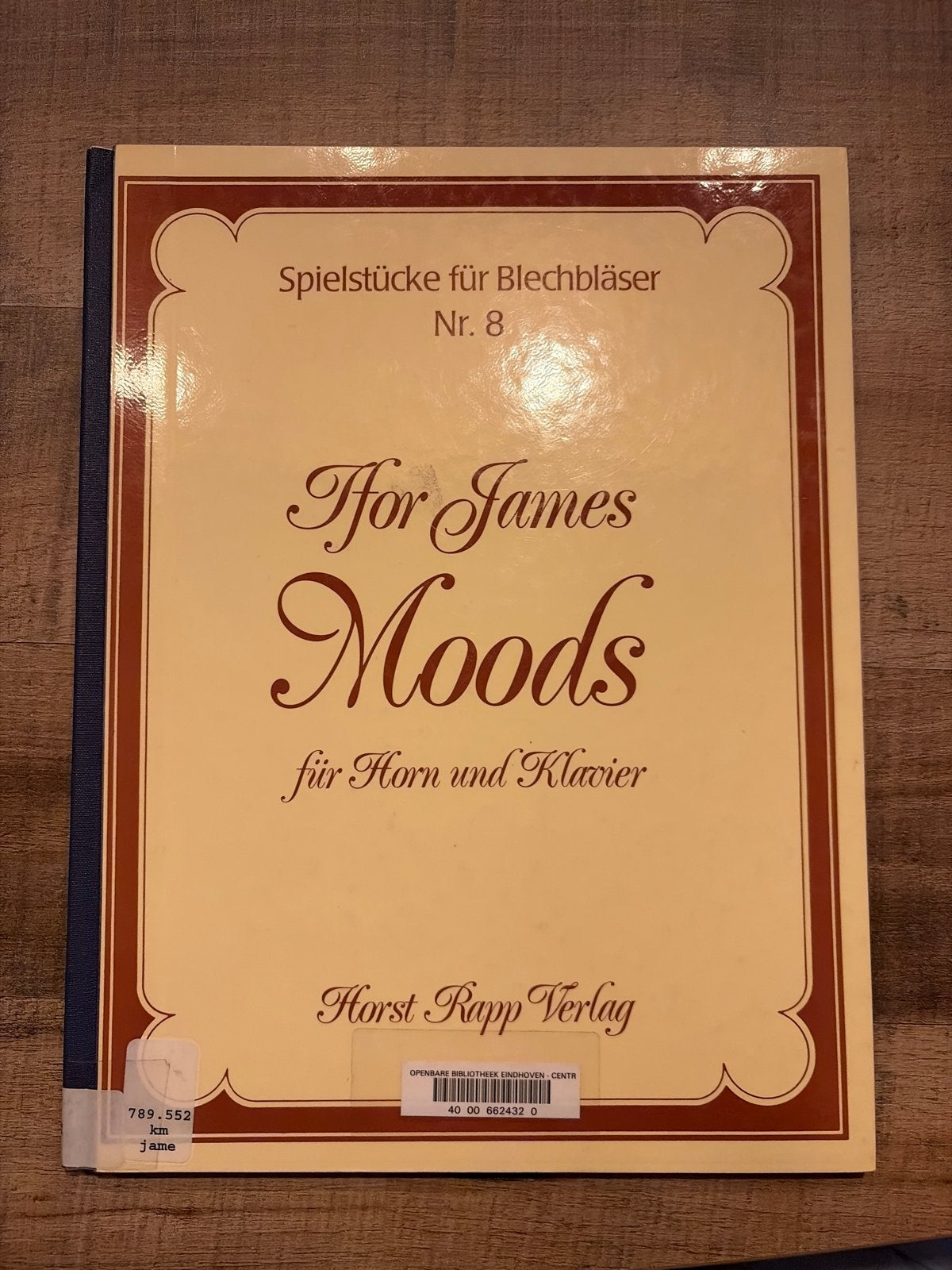 Speelstukken voor koperblazers Nr. 8 - Hoorn en Piano, Gebruikt, Klassiek, Overige soorten, Ophalen of Verzenden
