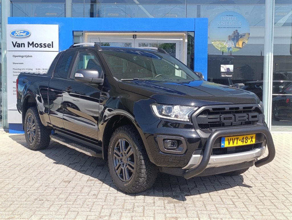 Ford Ranger 2.0 EcoBlue Wildtrak Supercab | Adaptieve Cruise, Auto's, Ford, Automaat, Gebruikt, 4 cilinders, Met garantie (alle)