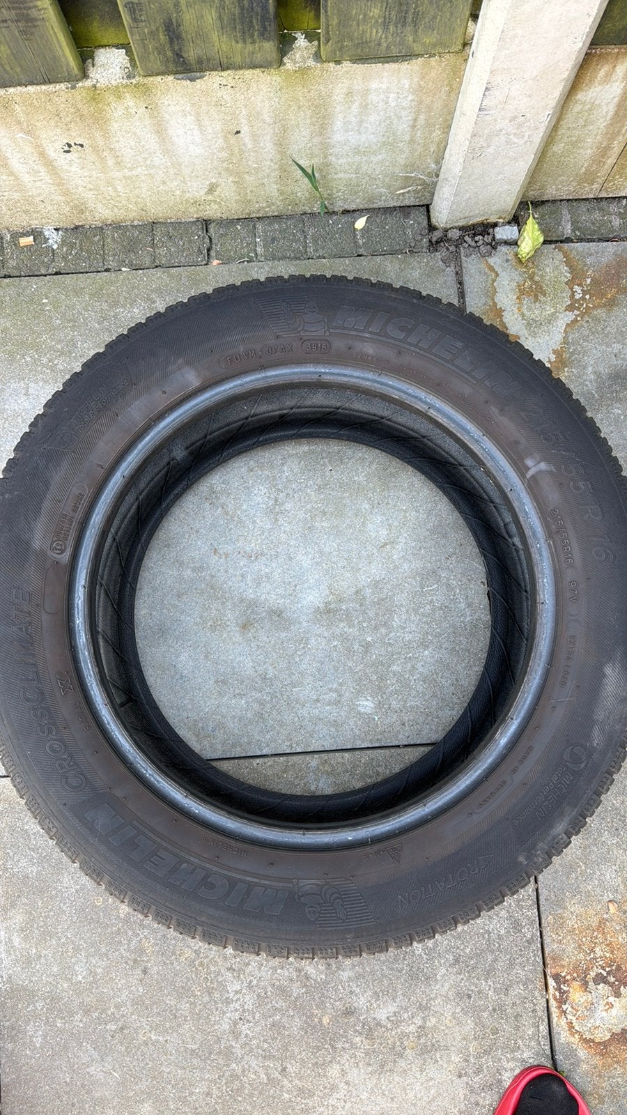 Michelin band 215/55/R16, Ophalen, Zo goed als nieuw
