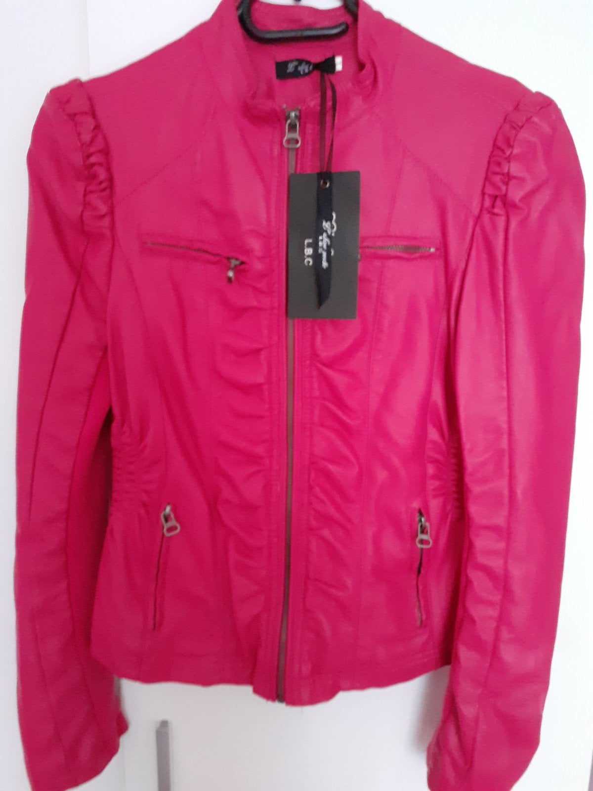 PU / imitatie leren jack / jas NIEUW, Ophalen of Verzenden, Nieuw, Maat 36 (S), Roze