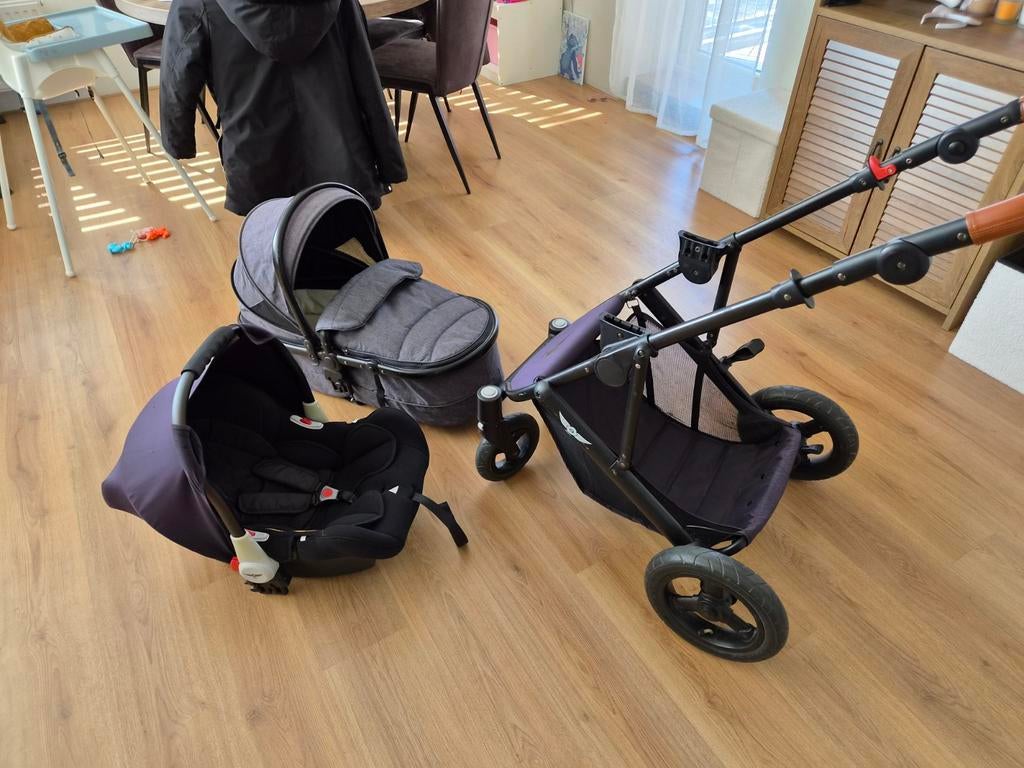 Slee Combiwagen; Kinderwagen, Reiswieg & isofix Autostoel, Kinderen en Baby's, Kinderwagens en Combinaties, Verstelbare duwstang