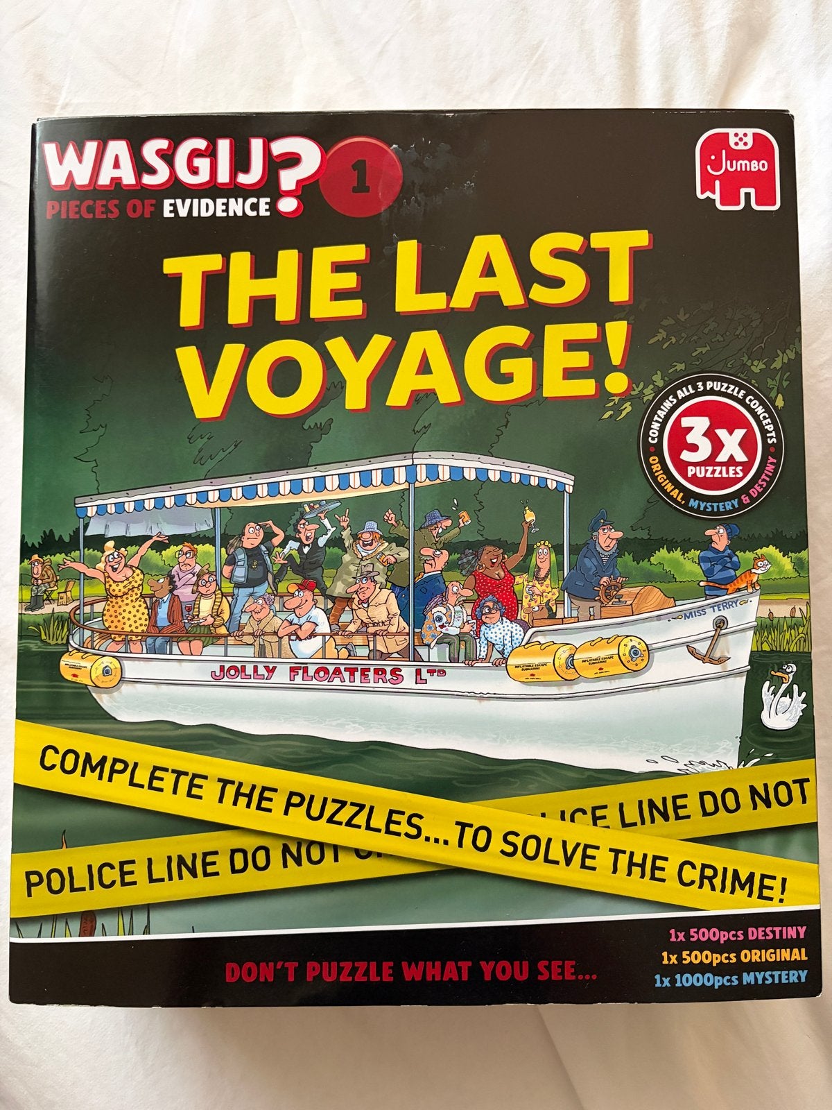 Wasgij? The Last Voyage! 3x puzzels (500+500+1000 stukjes), Ophalen of Verzenden, Zo goed als nieuw